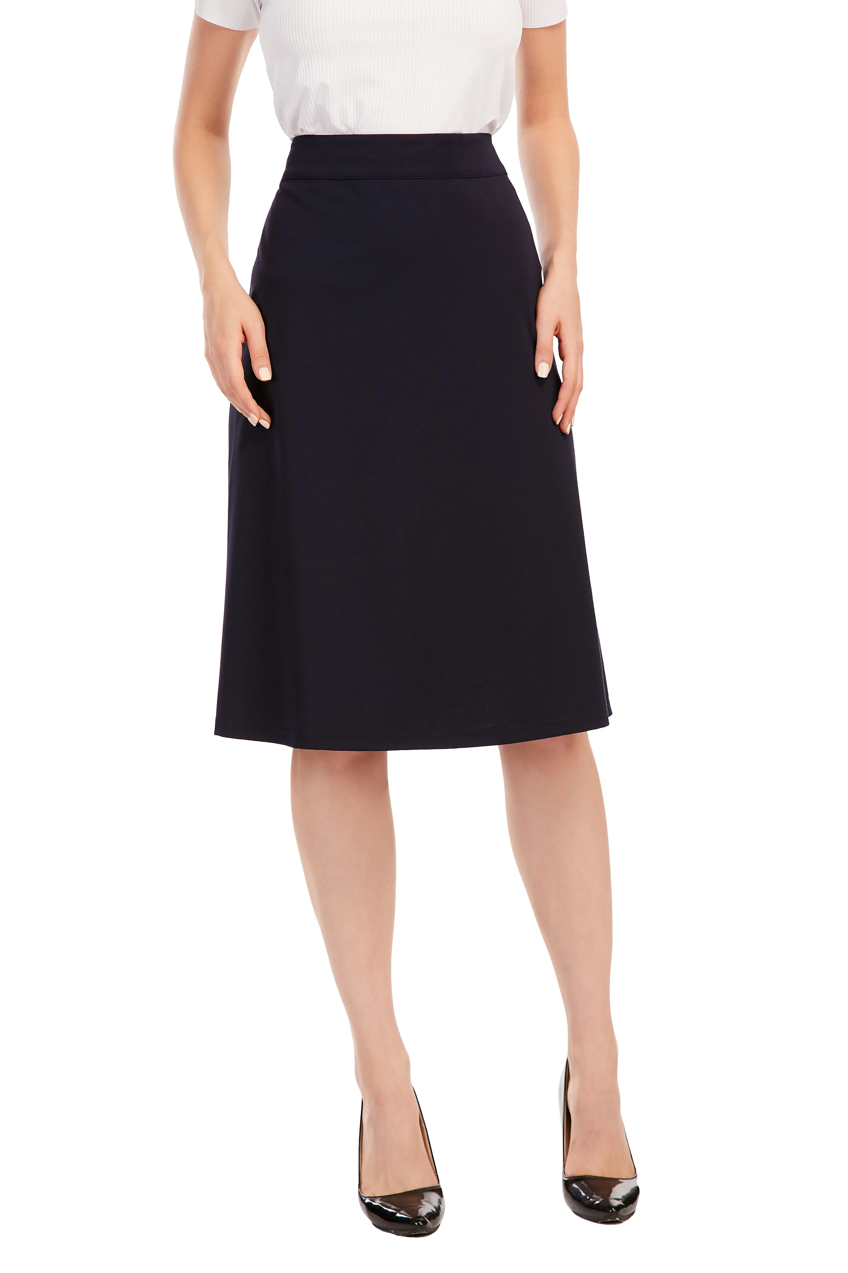 A-Line Knitted Fabric 27" Skirt