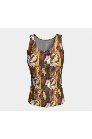 Art Nouveau Fitted Tank Top