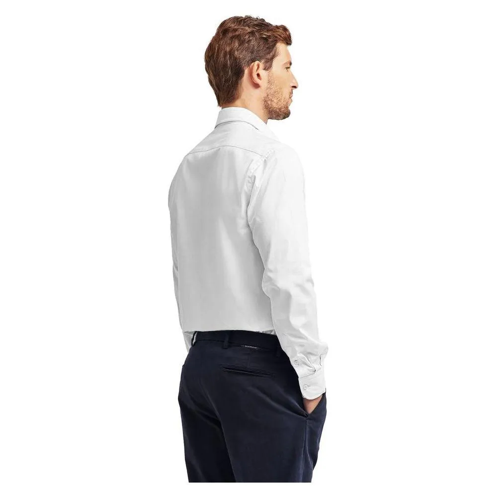 Ballantyne White Cotton Men Shirt