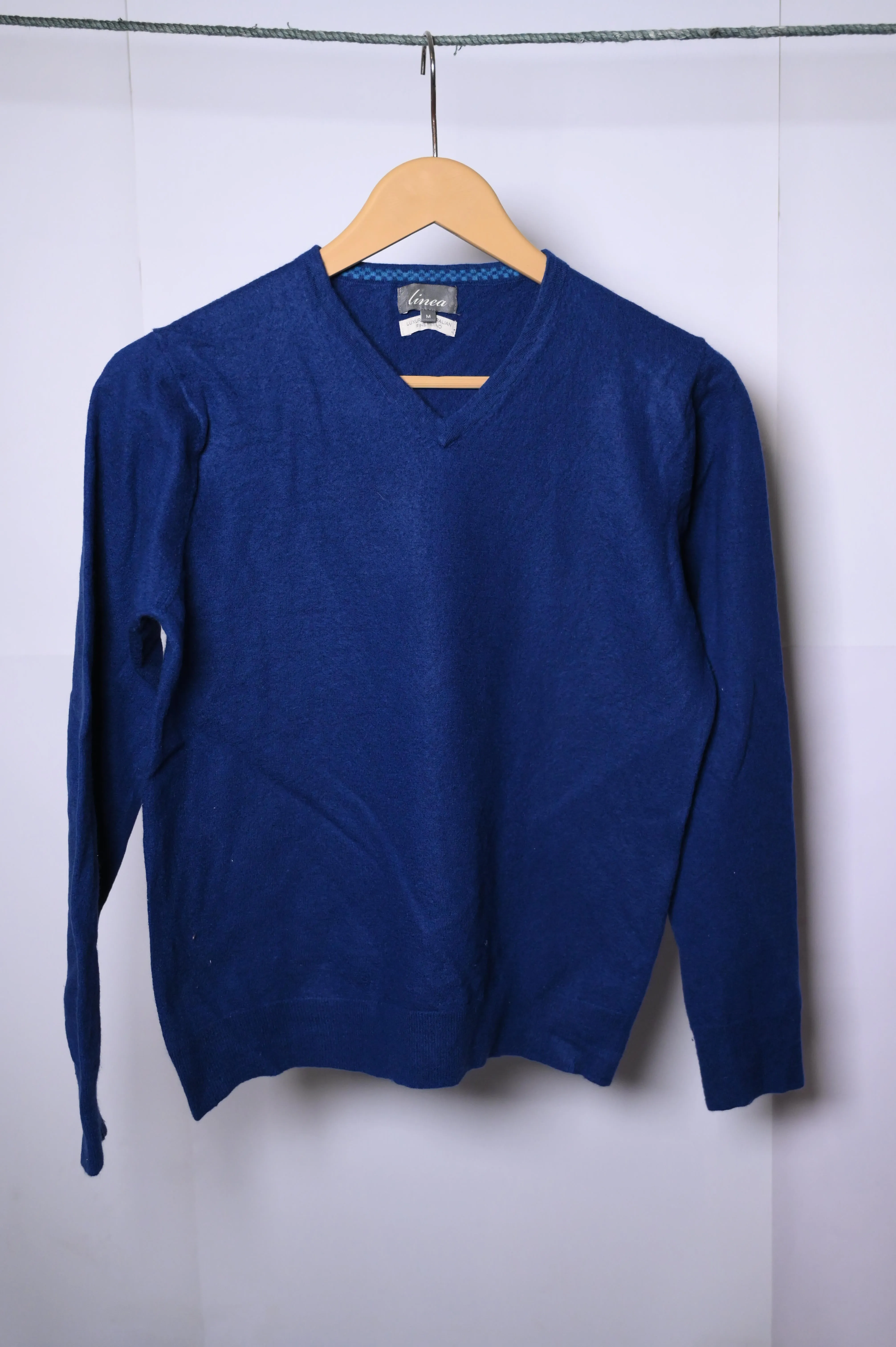 Blue Linea Small Sweater (V-Neck)