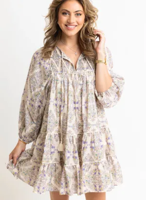 Boho Floral Tier Dress