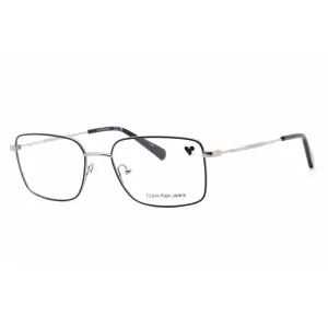 Calvin Klein Jeans Men's Eyeglasses - Light Ruthenium/Dark Blue Frame | CKJ21222 013