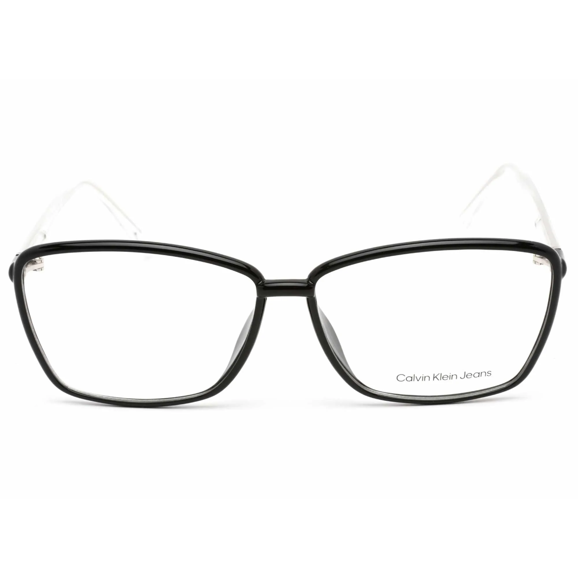 Calvin Klein Jeans Women's Eyeglasses - Black Full Rim Rectangular | CKJ21636 001