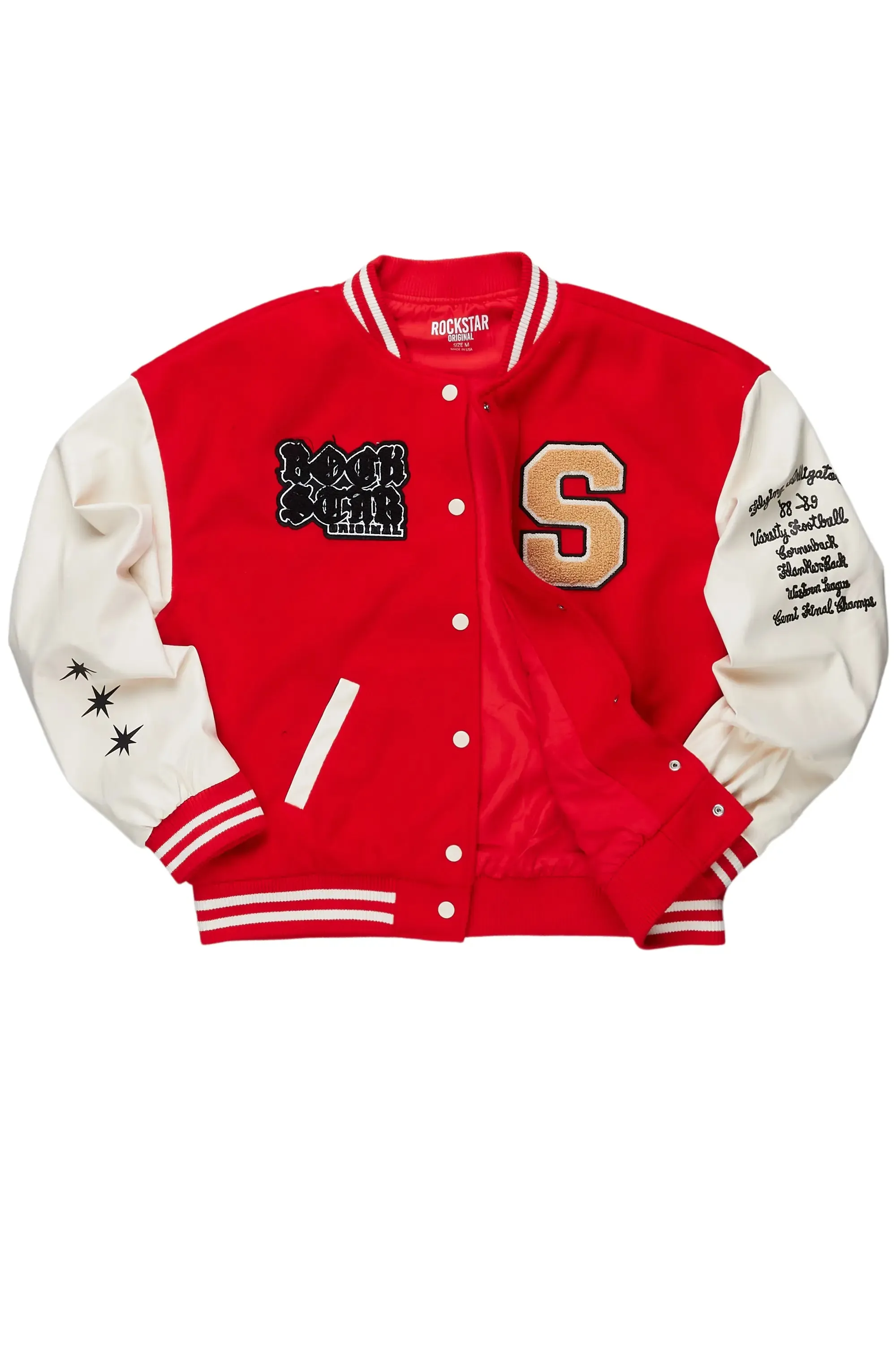 Cori Red Varsity Jacket