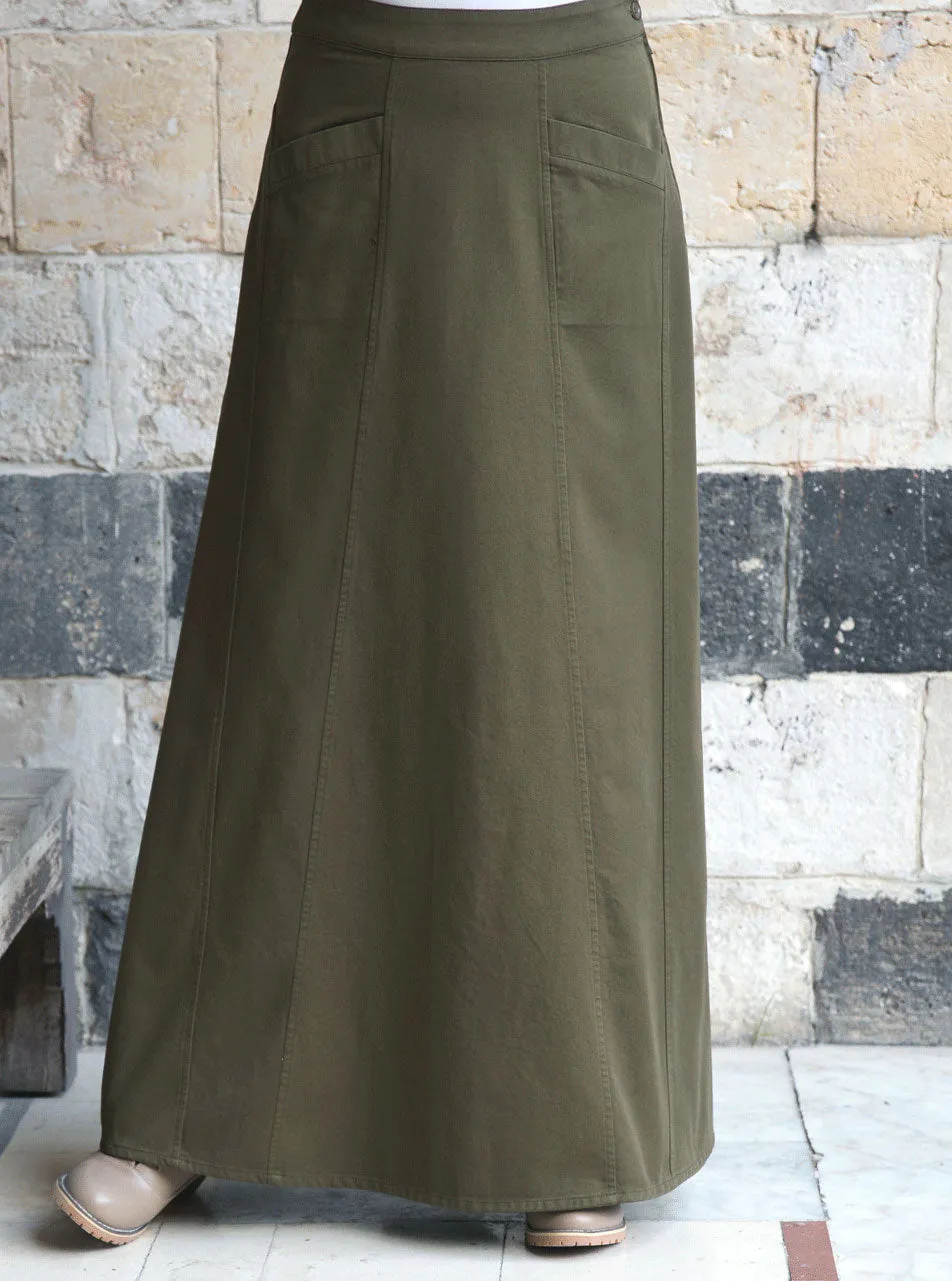 Cotton Twill Shumaysah Skirt