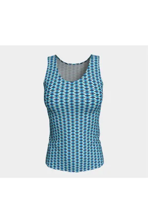 Geo Matrix Fitted Tank Top