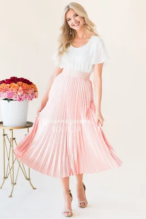 Hello Shimmer Pleat Skirt