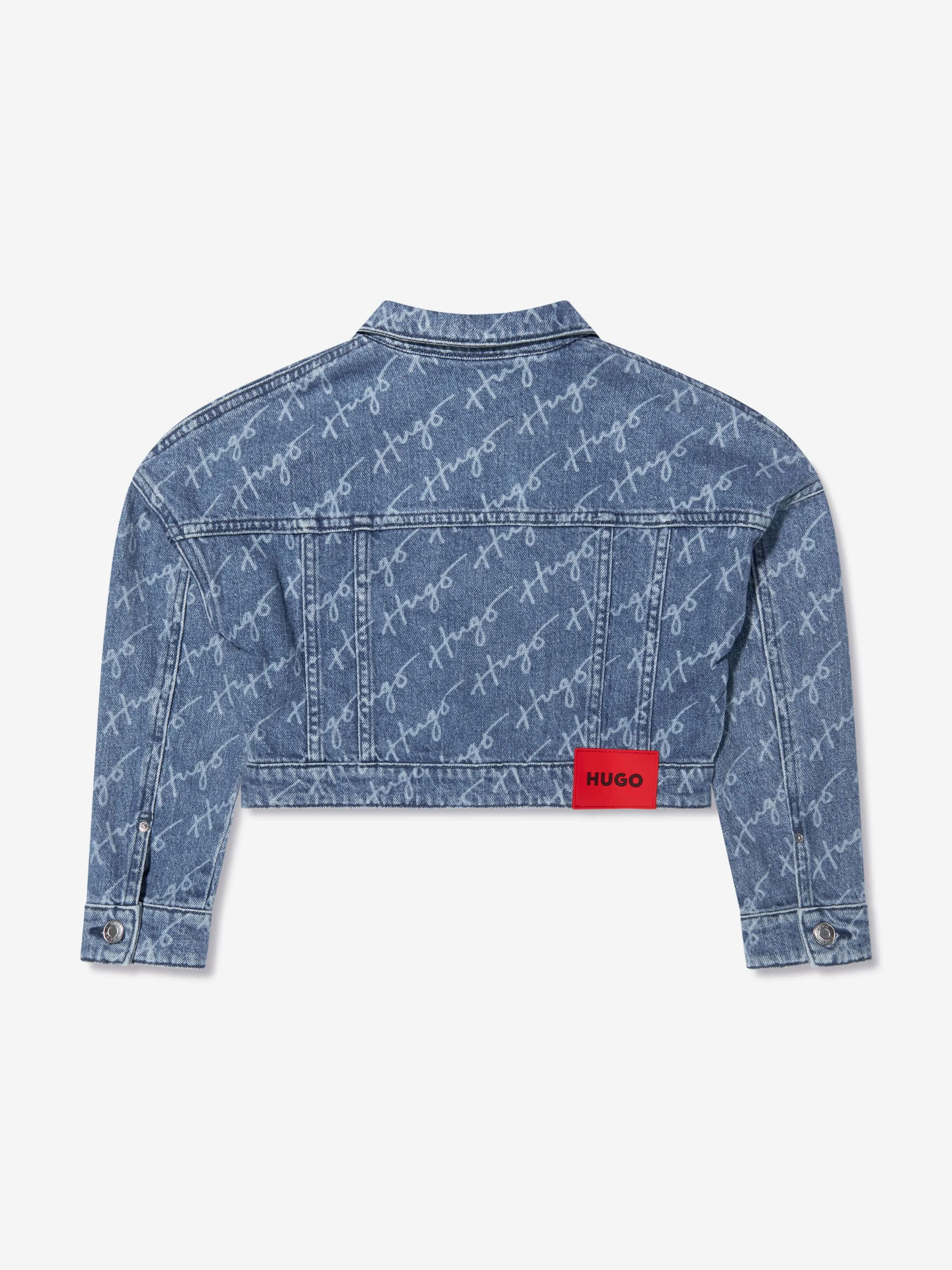 Hugo Girls Denim Jacket in Blue