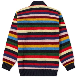 Jamieson's of Shetland Stripe V-Neck Cardigan