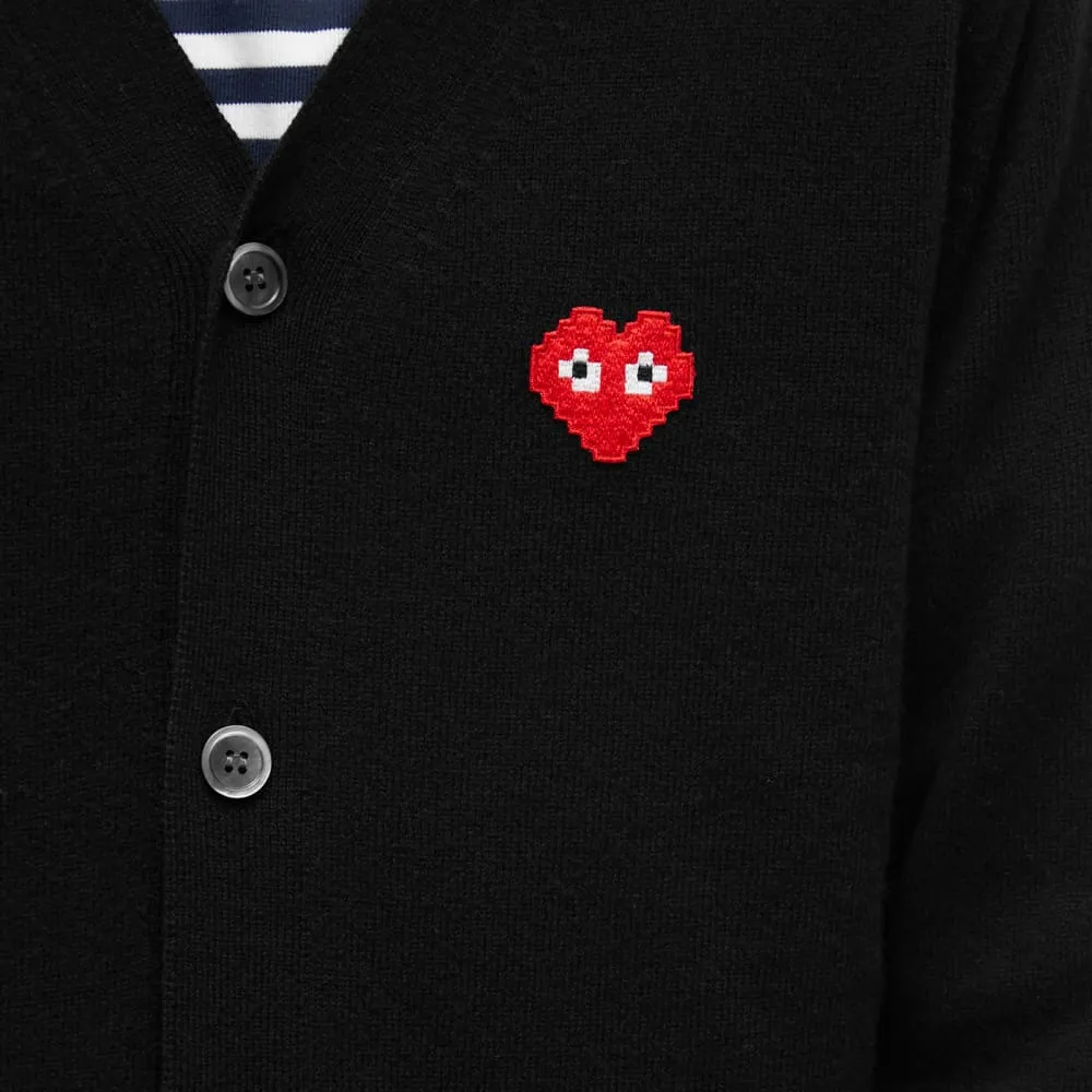 Jumper Comme des Garçons Play Invader Heart V-Neck Cardigan