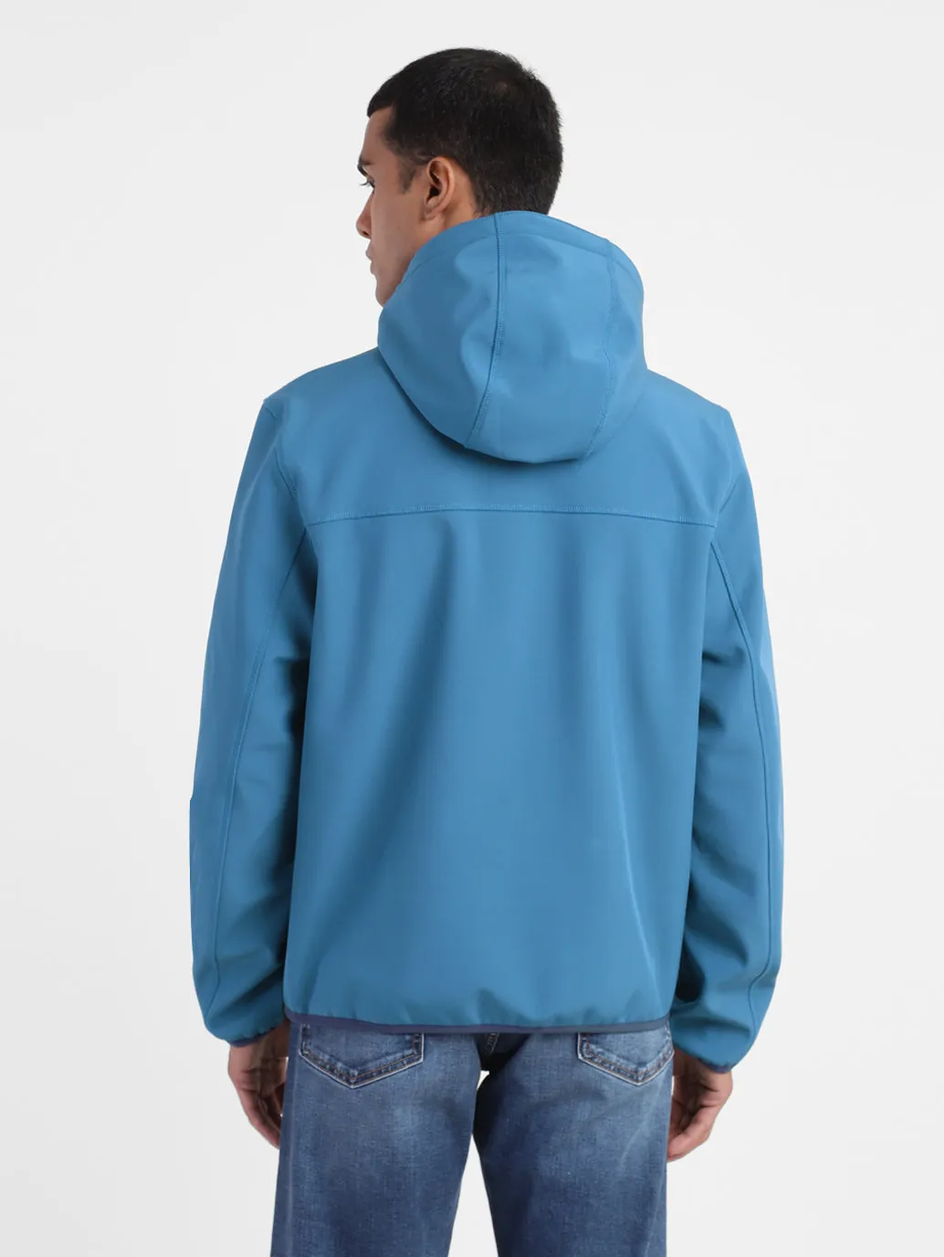 Men's Colorblock Hooded Tailored Jacket