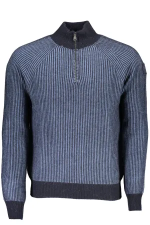 North Sails Blue Wool Men Sweater