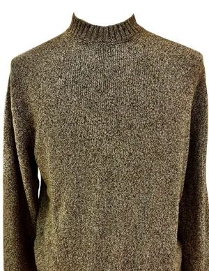 Oasi Cashmere Crewneck | Dark Foliage and Taupe