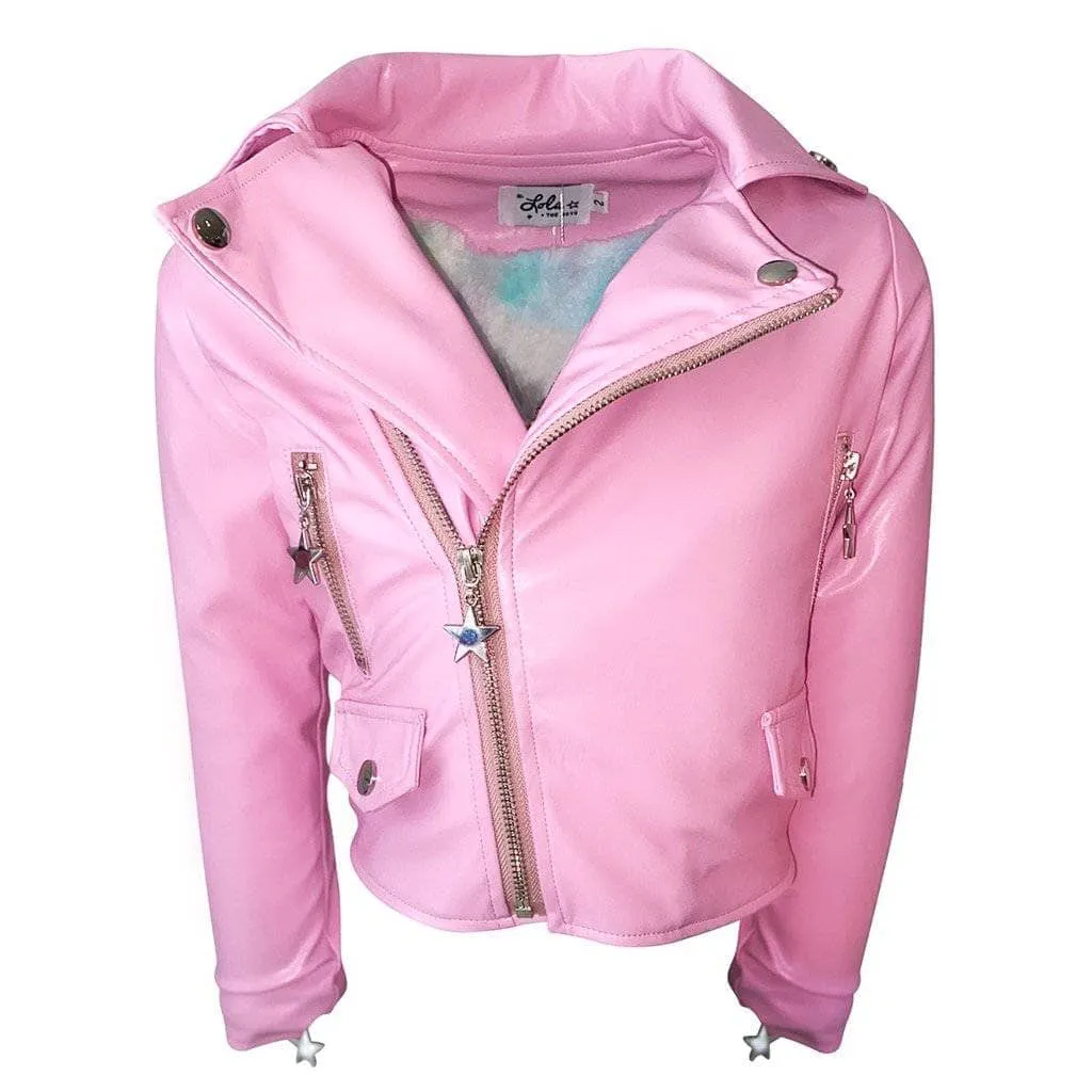 Pink Pearl Vegan Leather Jacket