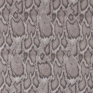 Printed Suede Scuba - Snake - Grey