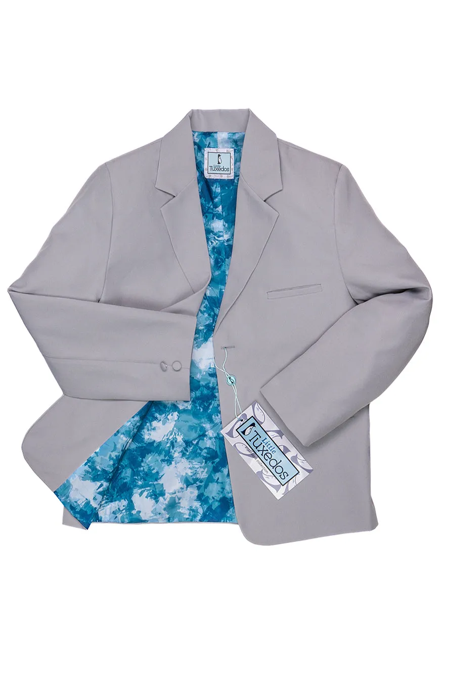 "Mason" Kids Light Grey Suit (5-Piece Set)