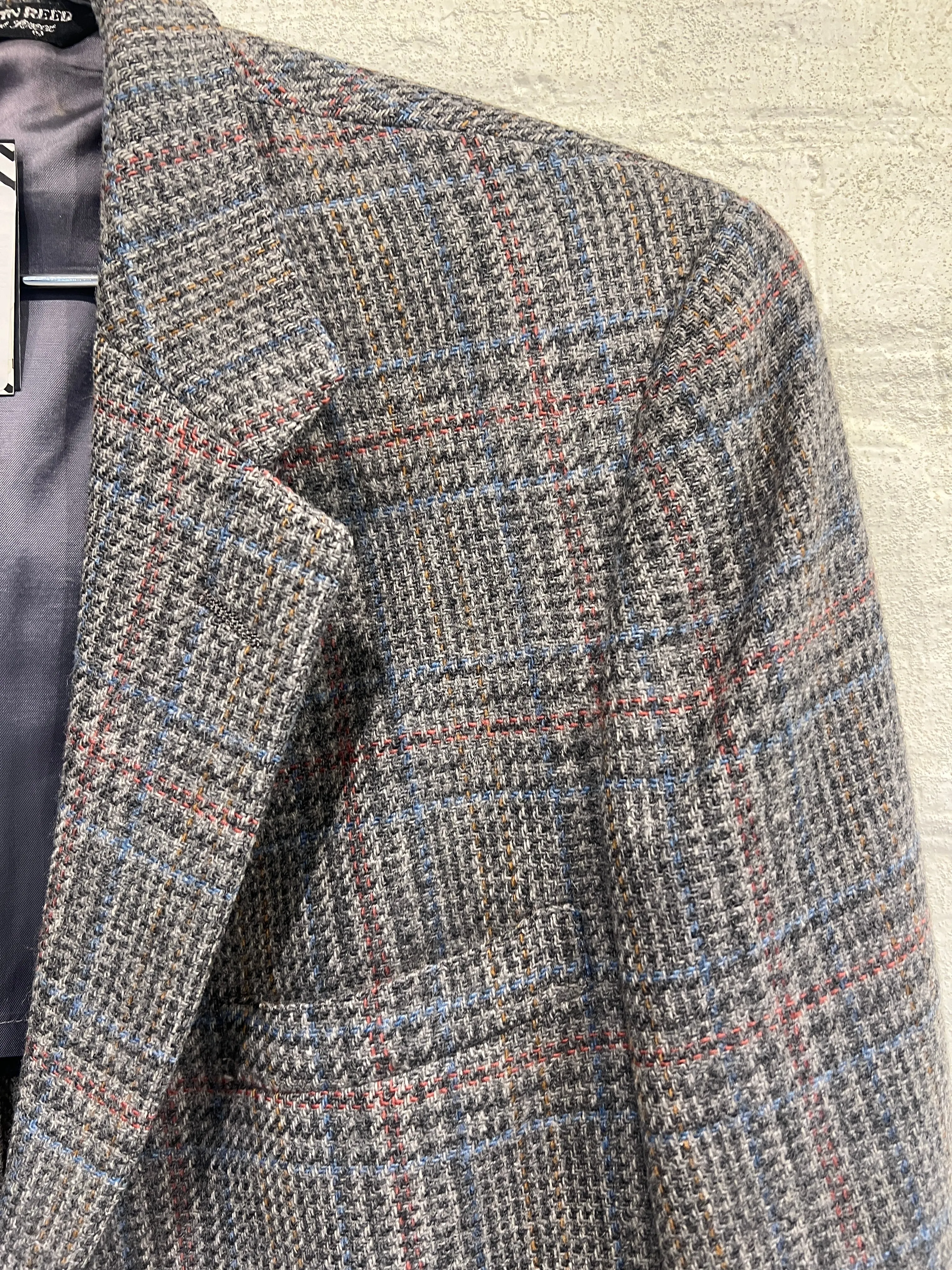 Reed Gray Plaid Blazer - Vintage/ Used