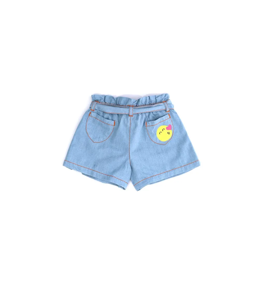 SMILEY CHIC DENIM SHORTS