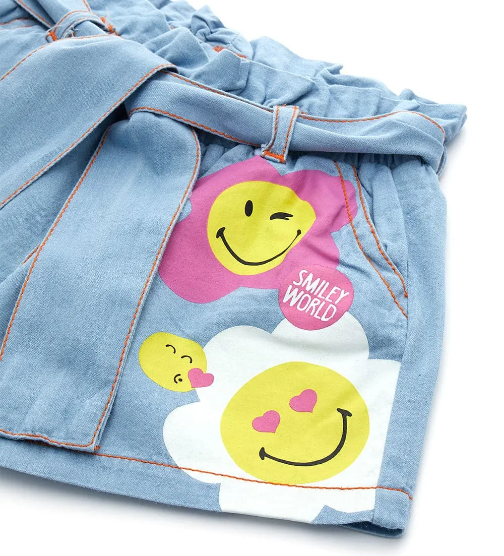 SMILEY CHIC DENIM SHORTS