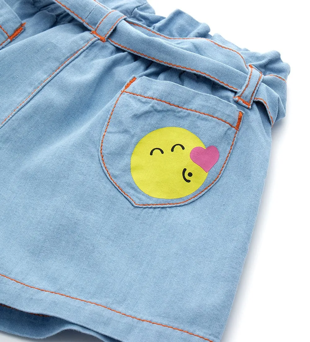 SMILEY CHIC DENIM SHORTS