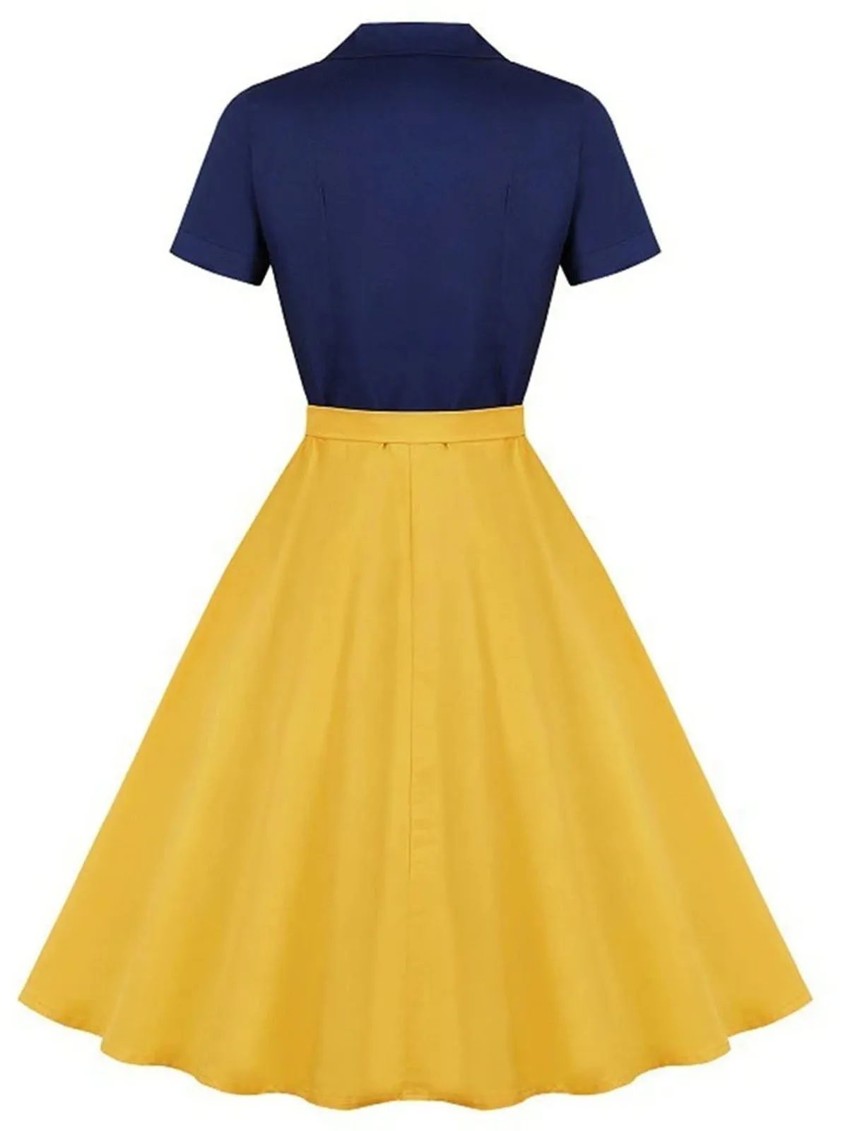 Snow White Style Button 1950s Dress