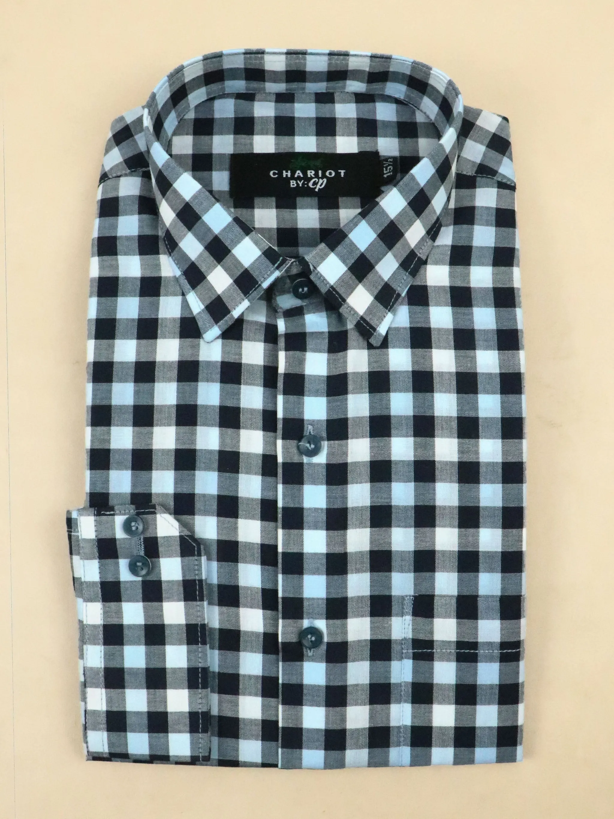 WB Checks Formal Dress Shirt For Men MFS130